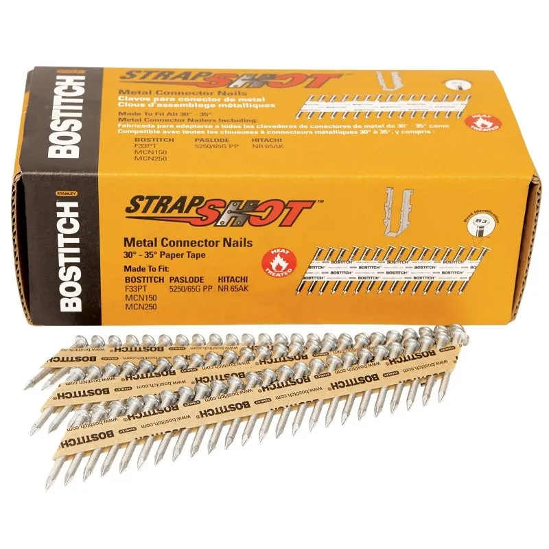 Bostitch Strapshot PT-MC13115G-1M Series Connector Nail, Paper Tape Collation, Suitable for: RN250 Competitor Tools