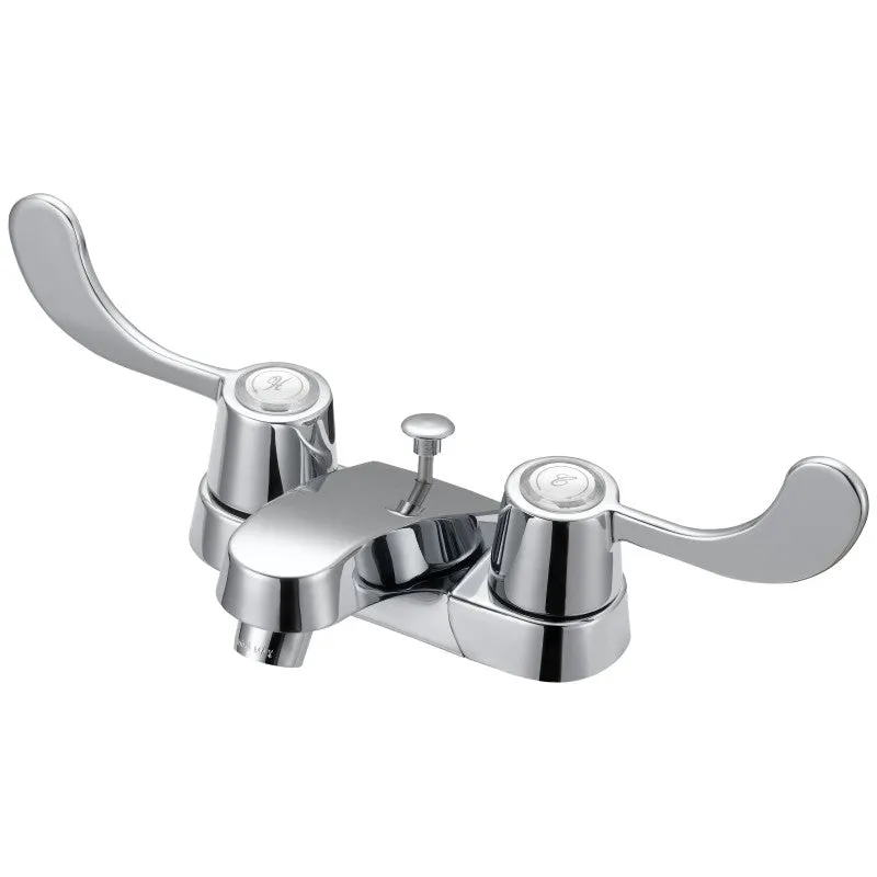 Boston Harbor F5120005CP Lavatory Faucet, 1.2 gpm, 2-Handle, 3-Faucet Hole, Metal/Plastic, Chrome Plated
