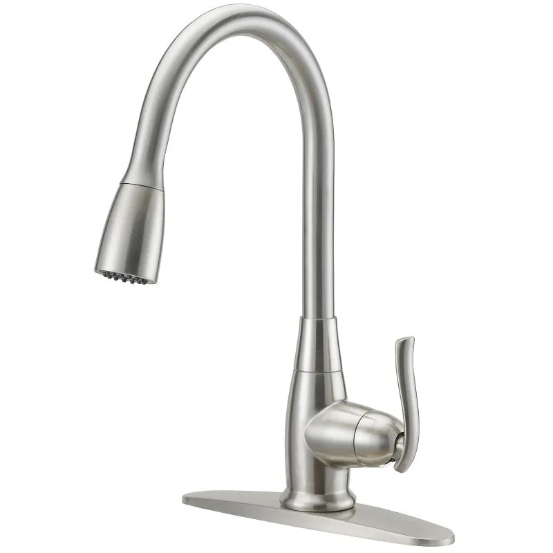 Boston Harbor FP4A0000NP Faucet Pull-Down Kitchen Faucet, 1.8 gpm, 1-Handle, 1 or 3-Faucet Hole