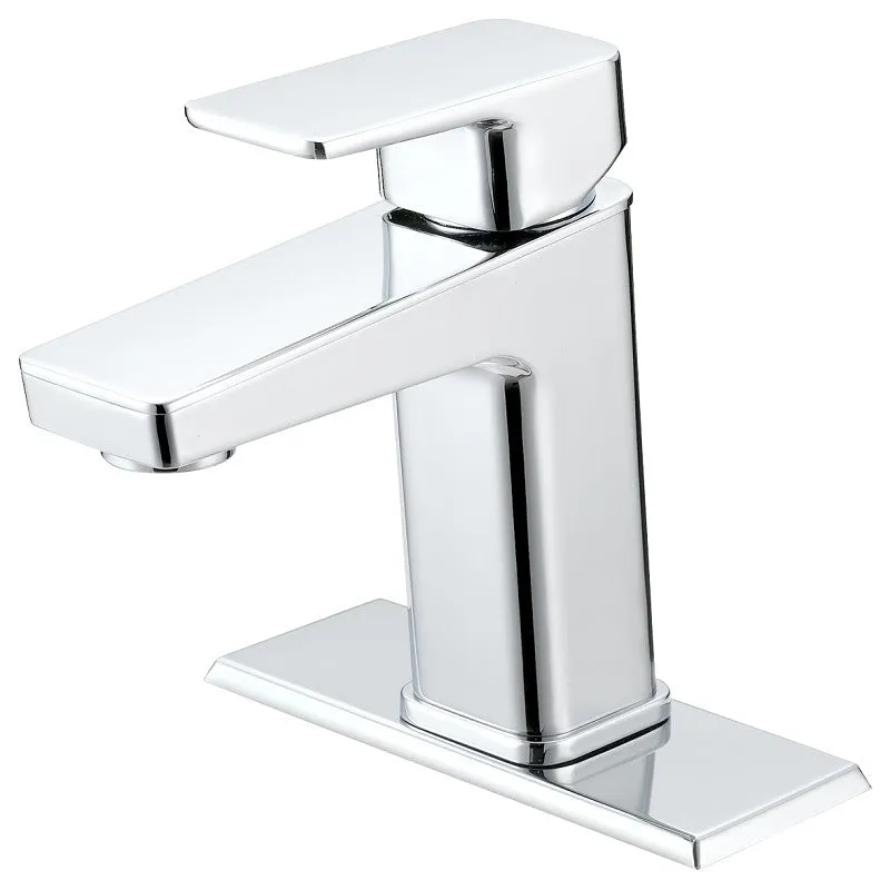 Boston Harbor FS6A0215CP Lavatory Faucet, 1.2 gpm, 1-Handle, 1, 3-Faucet Hole, Metal/Plastic, Chrome Plated