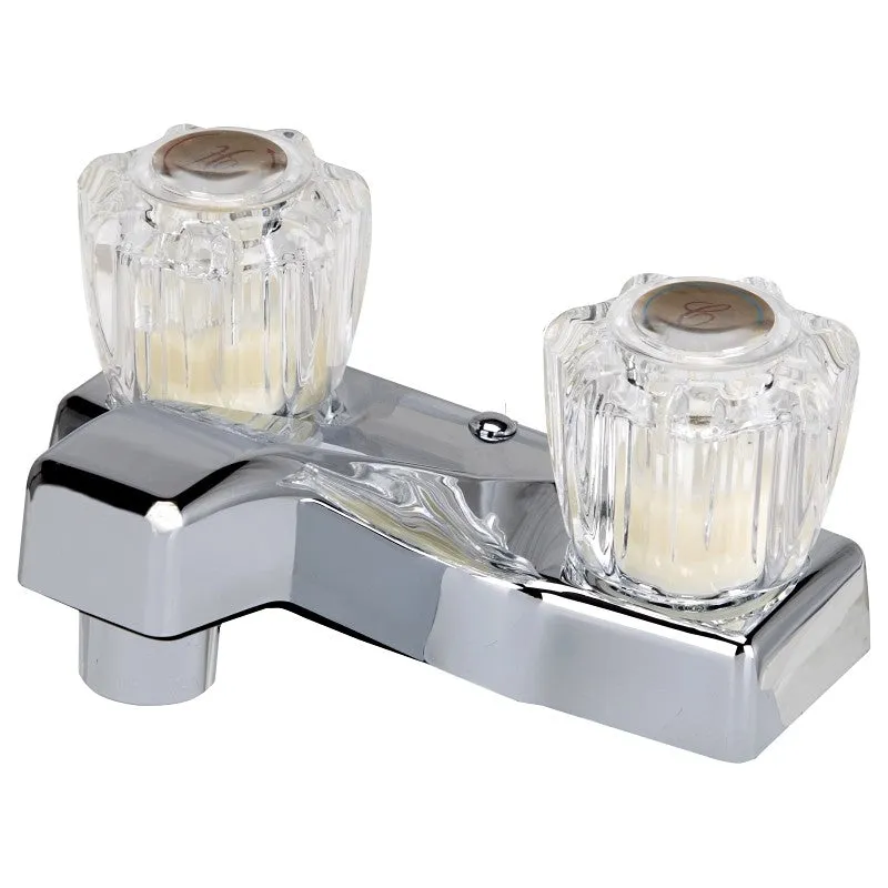 Boston Harbor PF4201A Lavatory Faucet, 1.5 gpm, 2-Handle, Chrome Plated, Round Handle