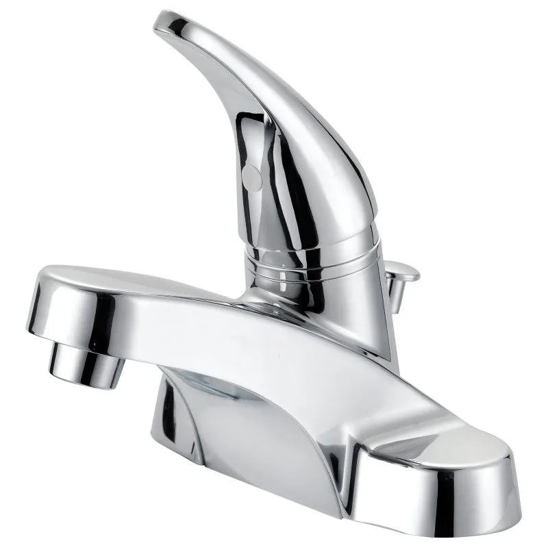 Boston Harbor TQ-F4510042CP Lavatory Faucet, 1.2 gpm, 1-Handle, 3-Faucet Hole, Metal/Plastic, Chrome Plated
