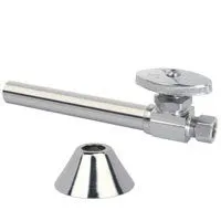 BrassCraft CS41BXC1 Stop Valve, 1/2 x 3/8 in Connection, Sweat x Compression, 125 psi Pressure, Brass Body, 6.59 in L