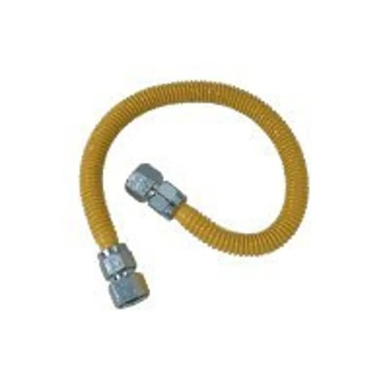 BrassCraft ProCoat Series CSSC22-48P Gas Connector, 48 in L, 3/4 x 3/4 in