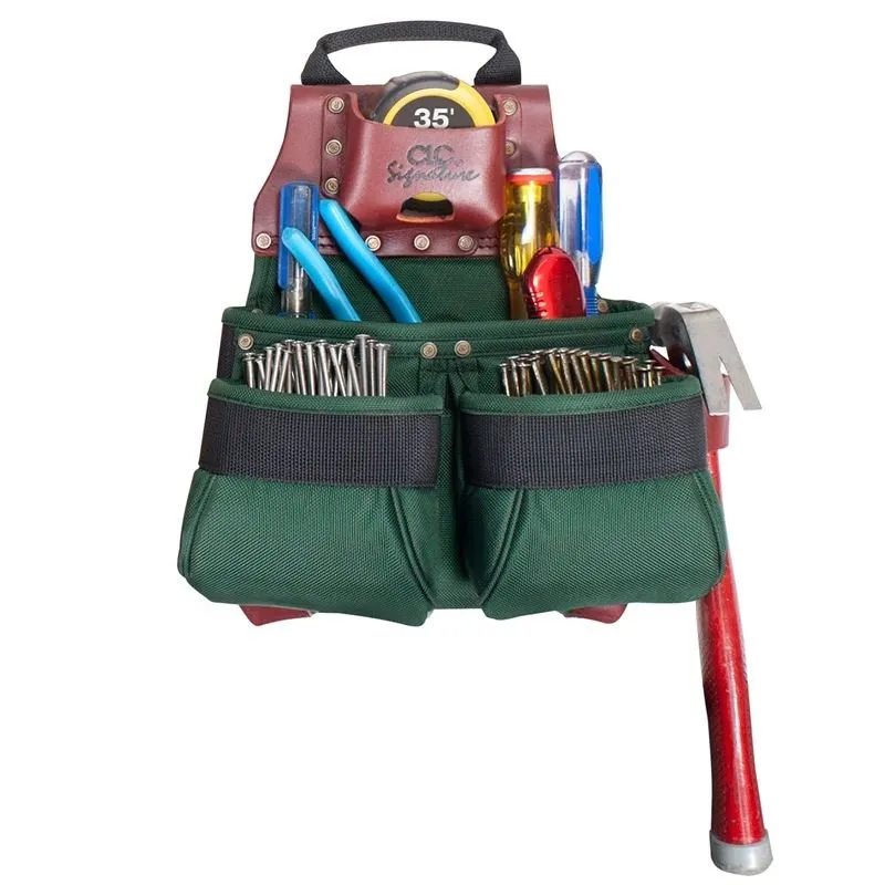 CLC 51838 10 Pocket Construction Worker’s Ballistic Nylon Nail Tool Bag