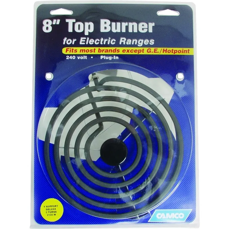 Camco USA 00253 Universal Deluxe Top Burner, 240 V, 2100 W, Plug