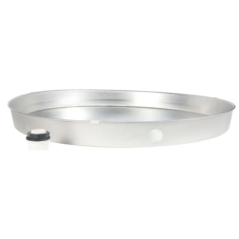 Camco USA 20830 Recyclable Drain Pan, Aluminum, For: Gas or Electric Water Heaters, 24 in ID x 2-1/4 in D (Pack of 6)
