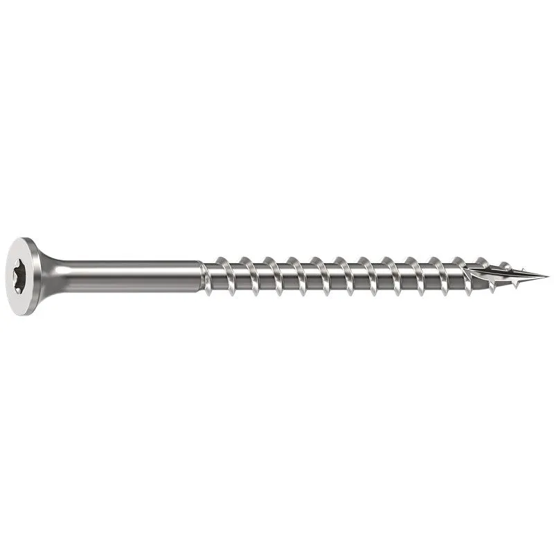 Camo 0348154 Deck Screw, #10 Thread, 2-1/2 in L, 2/3 Thread, Bugle Head, Star Drive, Sharp, Type-17 Point, 350