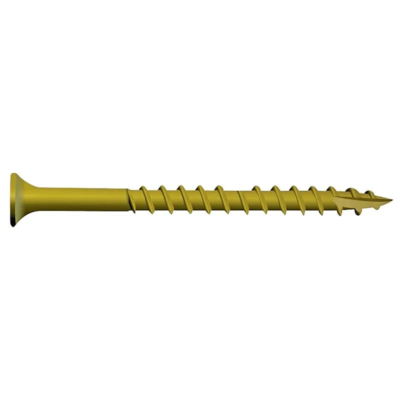 Camo 0356170 Deck Screw, #9 Thread, 3 in L, Bugle Head, Star Drive, Type 17 Slash Point, Carbon Steel, ProTech-Coated