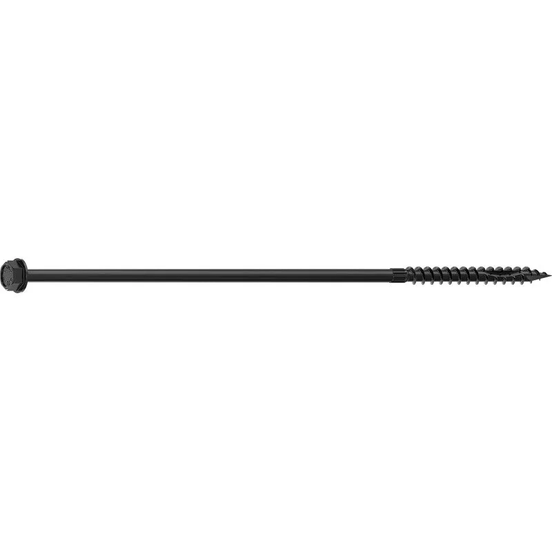 Camo 0365279 Structural Screw, 5/16 in Thread, 10 in L, Hex Head, Hex Drive, Sharp Point, PROTECH Ultra 4 Coated, 250