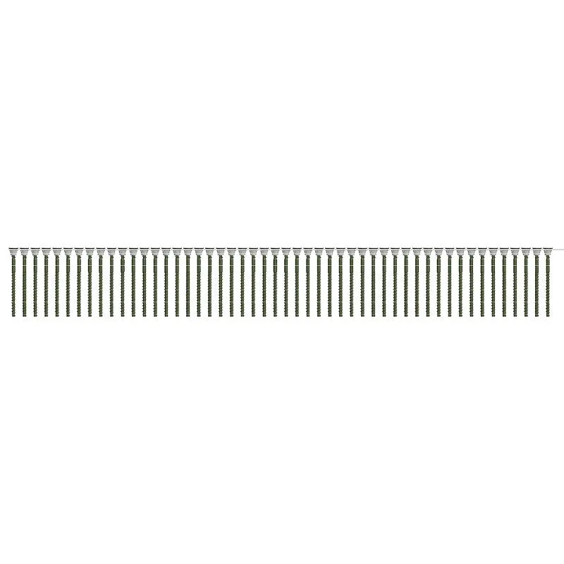 Camo 0395040 Screw, Green, #9 Thread, 3 in L, Bugle Head, T20 Drive, Steel