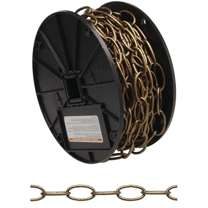 Campbell 072-2006N Decorator Chain, #10, 40 ft L, 35 lb Working Load, Metal, Antique Copper