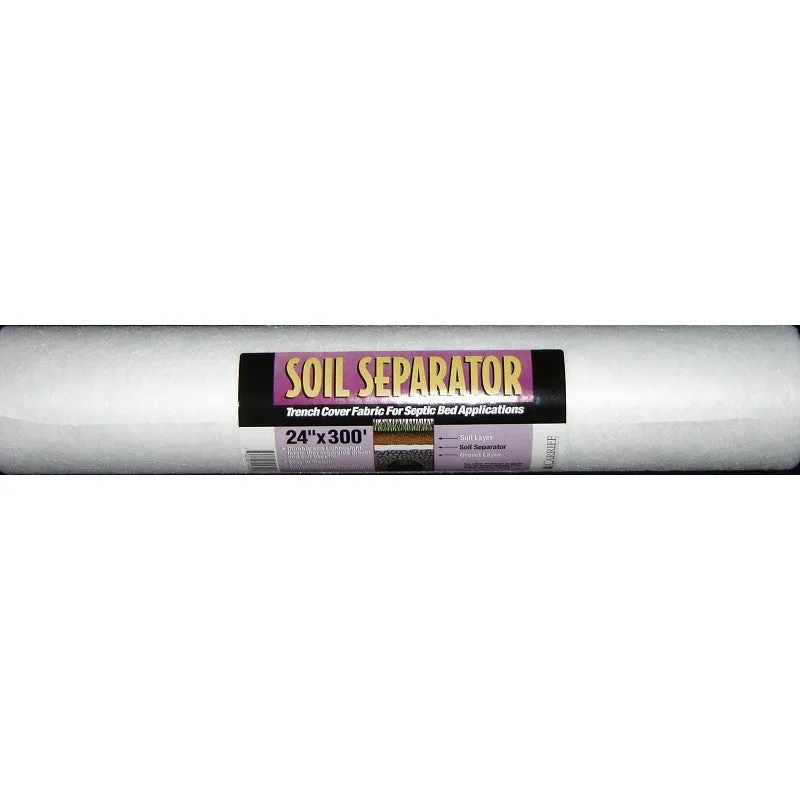 Carriff Corp 24300SSF Soil Separator, 300 ft L X 24 in W Dimensions (Pack of 4)
