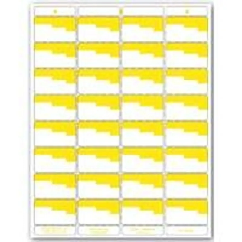 Centurion UN OR4P Laser Bin Label, 8-1/2 in L, 11 in W, White/Yellow Background