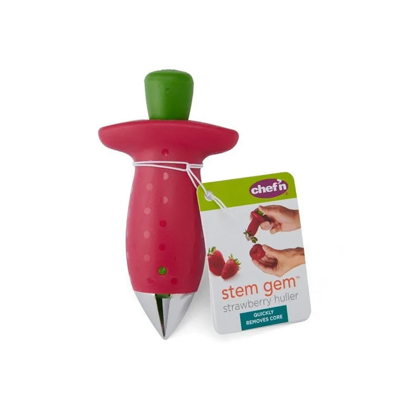 Chef’n QuickPit 102-241-005 Cherry Pitter, 4-1/2 in L, 1.27 in W, 5.05 in H, Plastic, Red/White (Pack of 12)