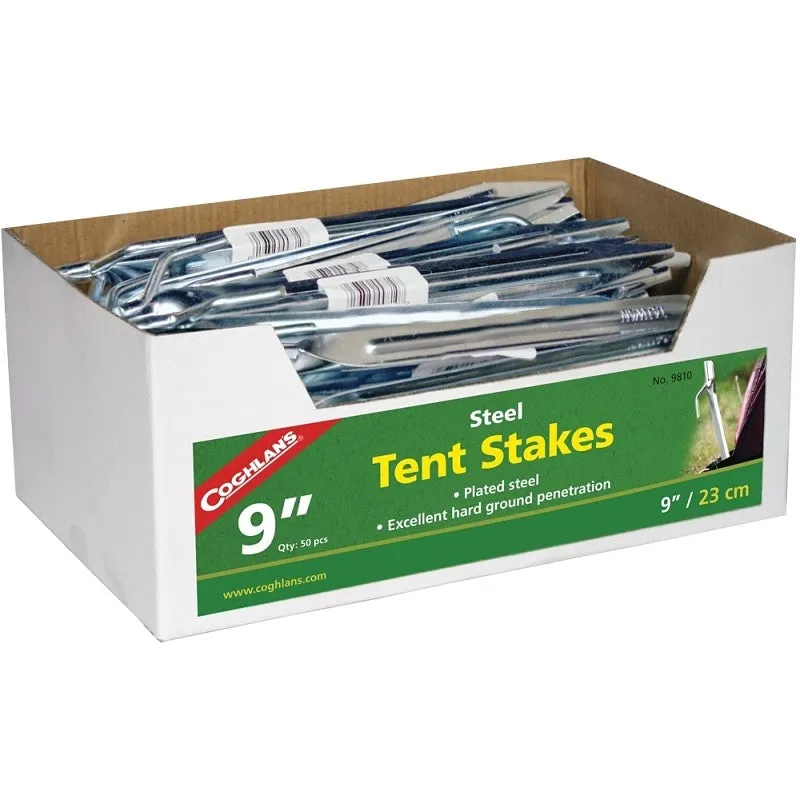 Coghlan’s 9810 Tent Stake, 9 in L (Pack of 50)