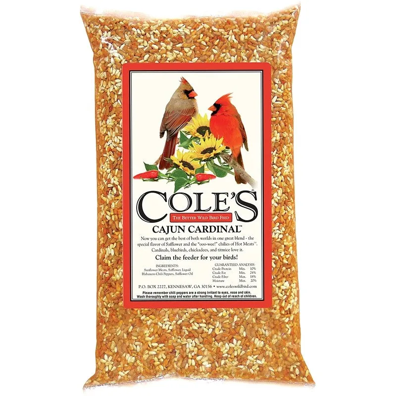 Cole’s Cajun Cardinal Blend CB10 Straight Bird Seed, 10 lb Bag