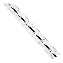Continuous Hinge 2 Inch by 72 Inch Stainless Steel No Screws