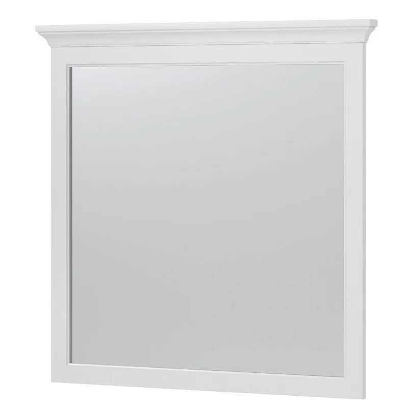 Craft + Main Hollis Series HOWM3232 Framed Mirror, 32 in L, 32 in W, White Frame