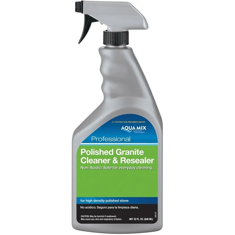 Custom AMGCRQT Cleaner and Resealer, 1 qt Spray Bottle, Clear, Liquid, Characteristic