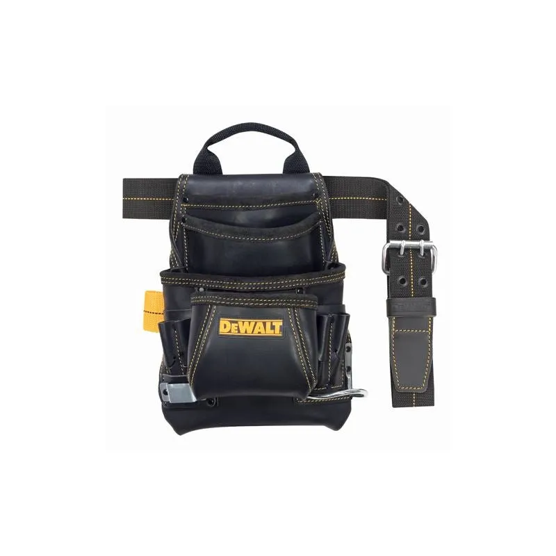 DEWALT | DG5433 10 – Pocket Carpenter’s Top Grain Grain Leather Nail and Tool Bag