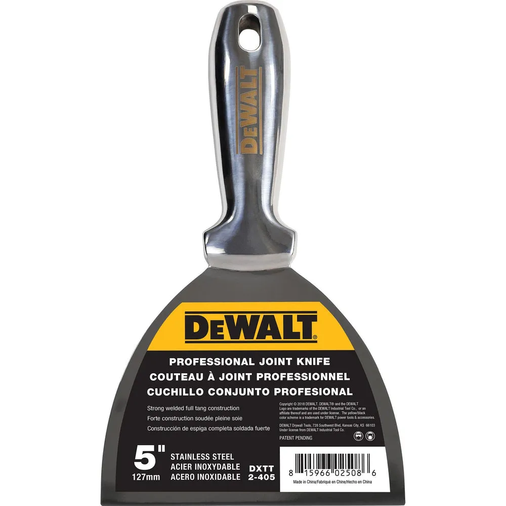 DEWALT LVDXTT-2-405 5″ All Stainless Steel Joint Knife w/ Welded Handle