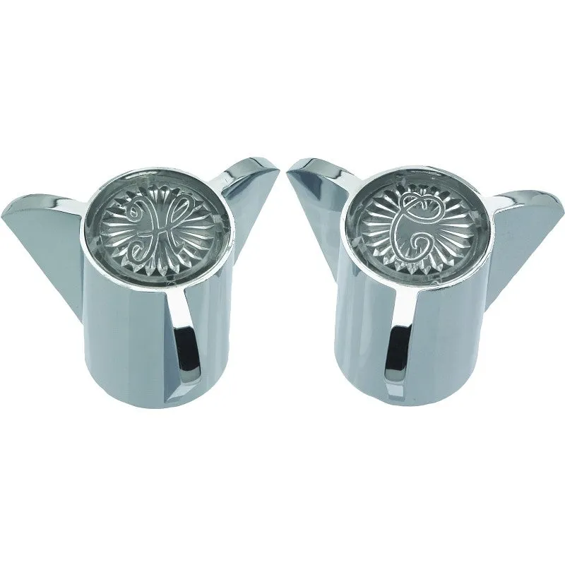 Danco 88084 Faucet Handle, Knob, Specifications: 2.64 in OD, 1-3/8 in Dia Base, Zinc, Chrome Plated