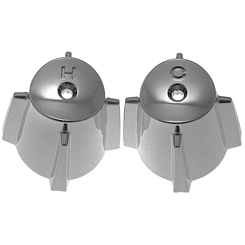 Danco 88386 Faucet Handle, Zinc, Chrome Plated, For: Price Pfister Contempra Two Handle Tub/Shower Faucets
