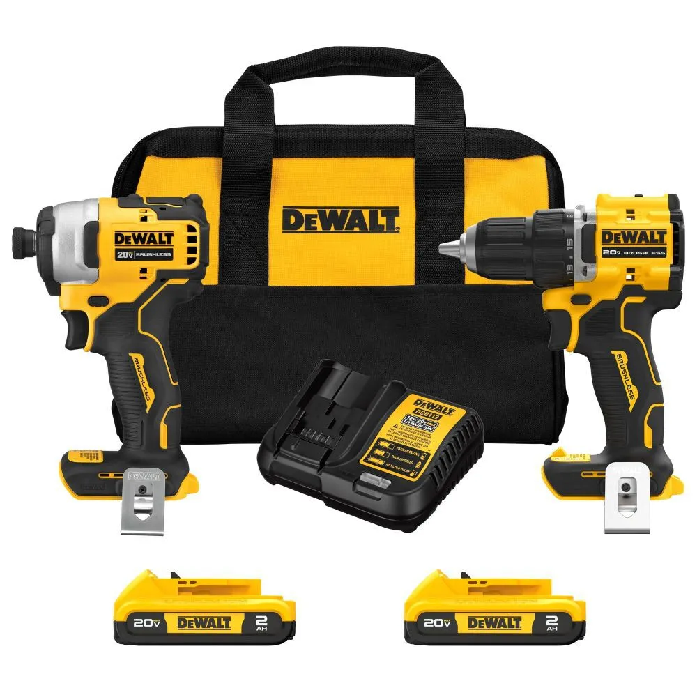 DeWalt DCK225D2 Atomic 20V MAX Brushless Cordless 2-Tool Combo Kit