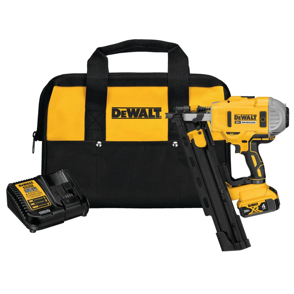 DeWalt DCN21PLM1 20V MAX 21° Plastic Collated Cordless Framing Nailer Kit