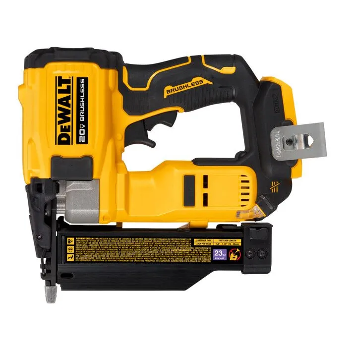DeWalt DCN623B 20V MAX 23 Gauge Pin Nailer, 5/8″ to 1-1/2″ (Bare Tool)