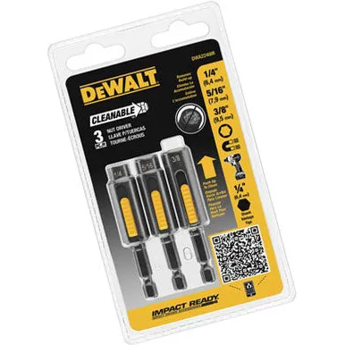 DeWalt DWA2240IR 3 Peice Cleanable Nut Setter Kit