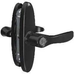 Decorative Key Operated Storm Door Lever 1-1/2, 2 Or 3 Inch Centers Bronze