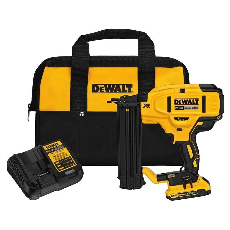 Dewalt 20V 18 Ga. Cordless Brad Nailer w/ Battery, 5/8″ to 2-1/8″
