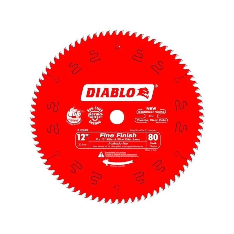Diablo D1280X 12 in. x 80 Tooth Fine Finish Saw Blade
