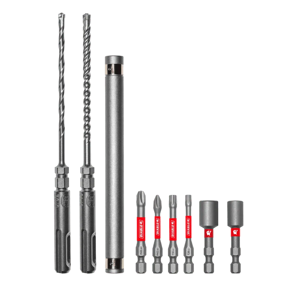Diablo DMAPL9910-S9 9pc Concrete Anchor Drive Installation Set
