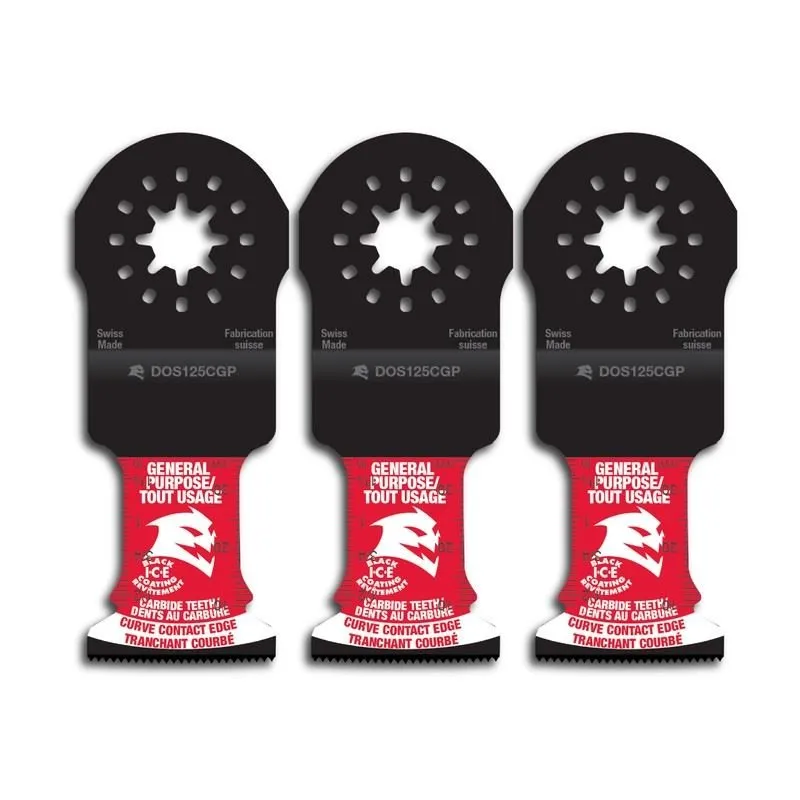 Diablo DOS125CGP3 1-1/4 in. Starlock Carbide Oscillating Blades for General Purpose Cuts (3-Pack)
