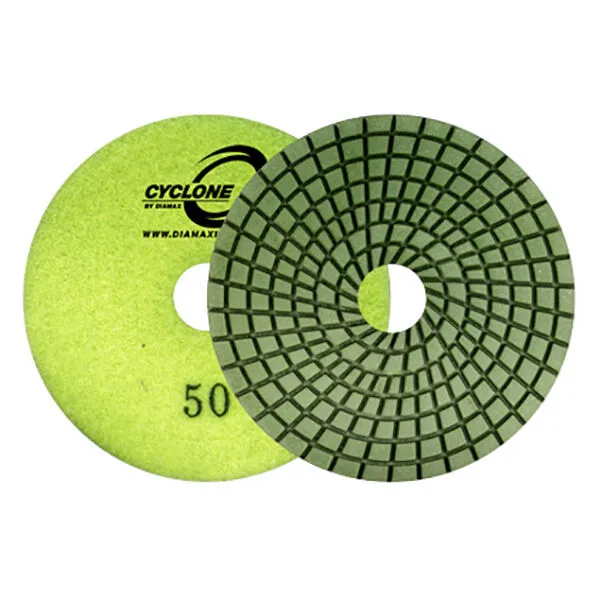 Diamax Cyclone Superflex Series Wet Polishing Pads – 3″, 4″, and 5″