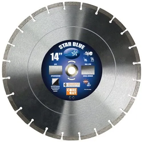 Diamond Products 14355 Star Blue High Speed 14″ Diamond Saw Blade