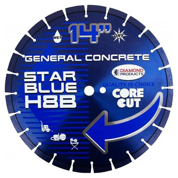 Diamond Products H10B Star Blue High Speed Diamond Blade – 14″