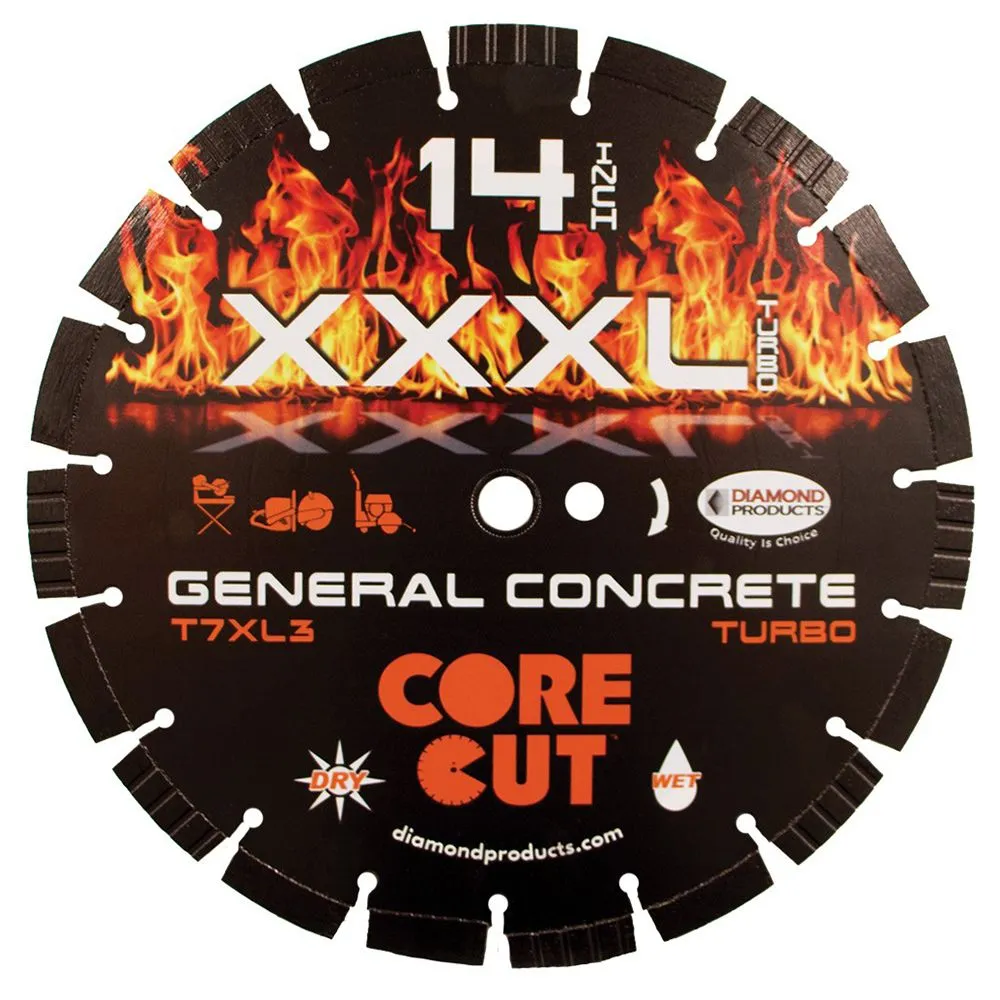 Diamond Products XXL-Turbo Specialty Turbo Diamond Blade – 14″