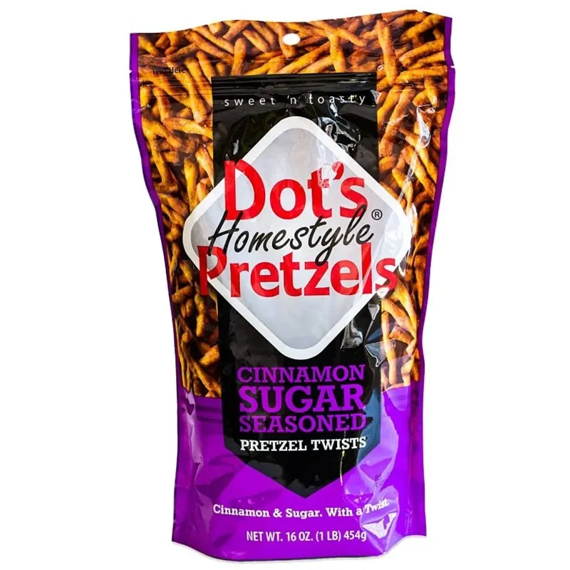 Dot’s Homestyle Pretzels 71928 Pretzel Twist, Cinnamon Sugar Seasoned, 16 oz Bag (Pack of 10)