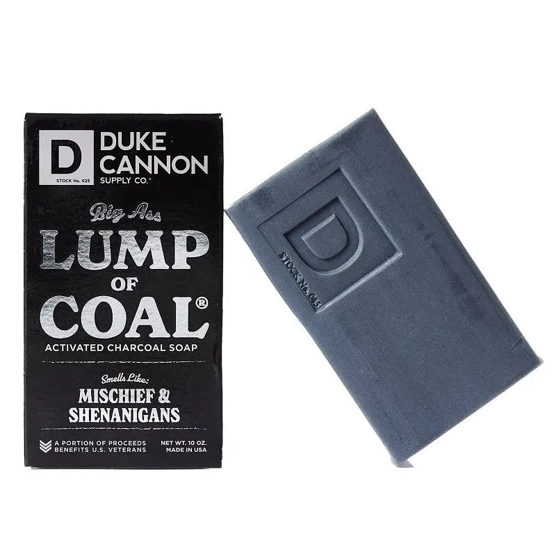 Duke Cannon 01HOLIDAYCOAL1 Big Ass Lump of Coal Soap, Bergamot, Black Pepper, 10 oz (Pack of 6)