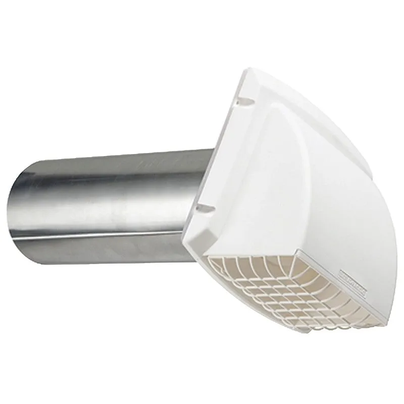 Dundas Jafine ProMax PMH4WZW Exhaust Hood, Polypropylene Hood, White Hood, 6-1/4 in W Hood, 4-1/4 in D Hood, 7 in H Hood