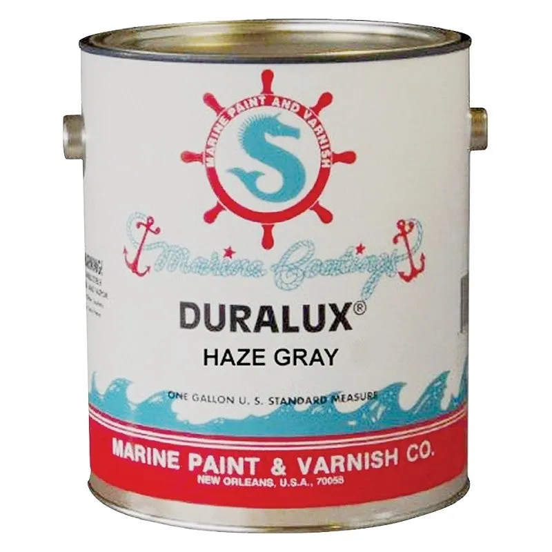 Duralux M731-1 Marine Paint, High-Gloss Sheen, Haze Gray, 1 gal, Can, 400 to 500 sq-ft/gal Coverage Area (Pack of 4)