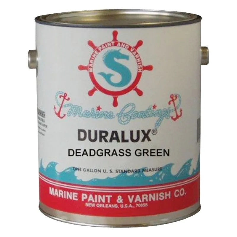 Duralux M745-1 Marine Enamel, Flat, Camouflage Dead Grass Green, 1 gal Can (Pack of 4)
