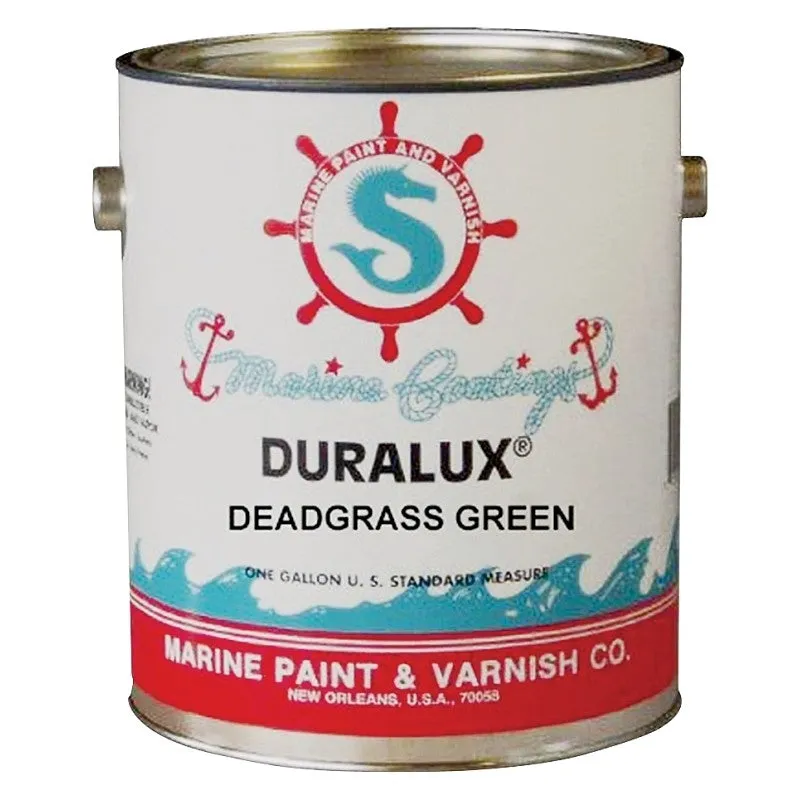 Duralux M745-4 Marine Enamel, Flat, Camouflage Dead Grass Green, 1 qt Can (Pack of 4)