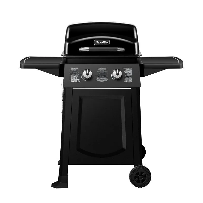 Dyna-Glo DGB300CNP-D Gas Grill, 20,000 Btu , Propane, 2-Burner, 310 sq-in Primary Cooking Surface, Black