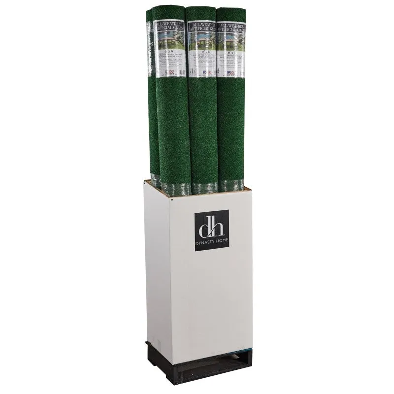 Dynasty Carpet 1140 Artificial Grass Carpet, 6 ft L, 4 ft W, Polypropylene Rug, Green
