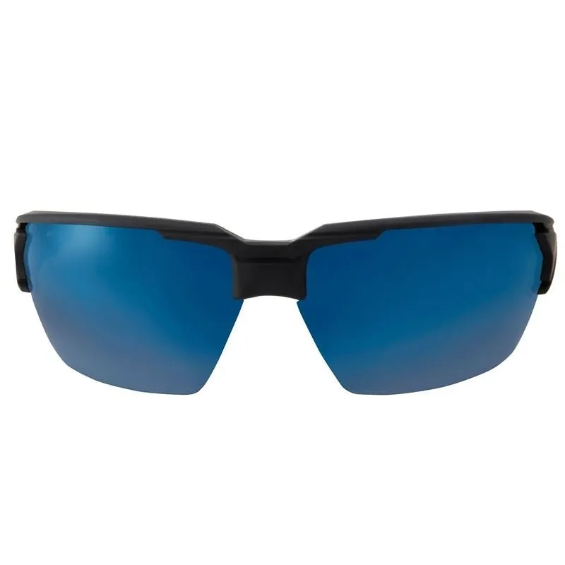 EDGE – Pumori -Safety Glasses Matte Black Frame / Aqua Precision Blue Mirror Lenses